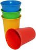 Vintage Set of 4 Tupperware 7 Ounce Bell Tumblers Blue Yellow Green Red