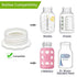 PumpMom Pump Bottle Adapter, Baby Bottle Thread Changer Converter for Spectra S1 S2 Pump Wide Mouth Flanges to Use Standard Sized Bottles. Compatible with Medela, Ameda, Dr. Brown Narrow Neck Bottles