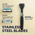 Dollar Shave Club Men's Razor Mixed Starter Shaving Kit For a Comfortable and Smooth Shave Includes 1 Handle, 4-Blade Cartridge, and 6-Blade Cartridge Shaving Kit for Men 3 Count