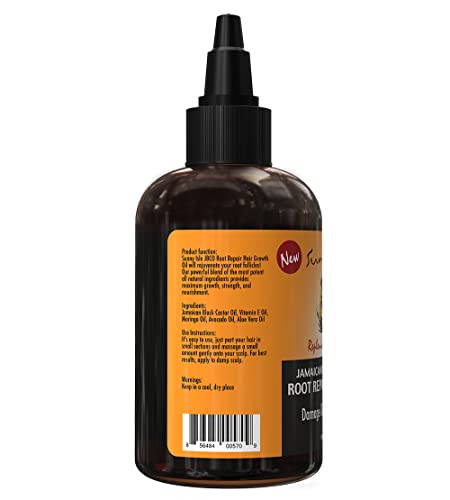 Sunny Isle Jamaican Black Castor Oil Root Repair Growth Oil, Brown 4 Fl Oz
