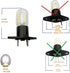 qlee Led Filament Light 1.5w Z187 Microwave Bulb 125v 20w Equivalent Incandescent Lamps for Galanz Refrigerator Microwave Oven Electrical Range Hood Indicator Light