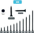 #8 x 3/4" Wood Screw 100PCS Black Phosphate Coated Stainless Flat Truss Head Fast Self Tapping Drywall Screws by SG TZH