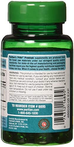 Puritans Pride Saw Palmetto Standardized Extract 160 mg Softgels, 60 Count(Pack of 1)