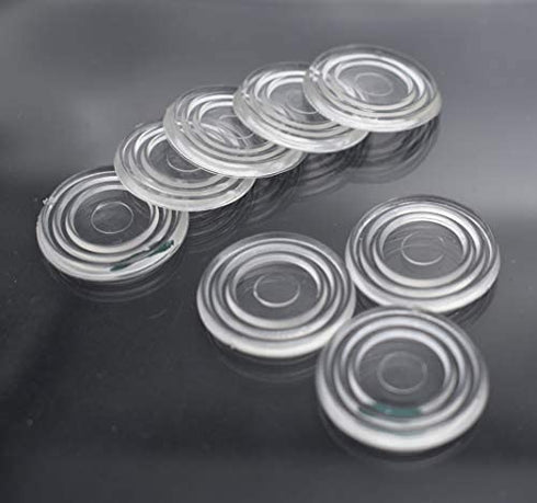 Clear Glass Table Top Bumpers,Soft Material,to Control The Movement of Glass Table Top. Plastic Bumper for Table Glass Top,Rubber Bumper Pads,Glass Table Top Suction Pad.50 Count.