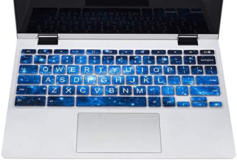 Keyboard Cover for Lenovo Chromebook Flex 3 11"/Lenovo Chromebook C330 C340 11.6" / Lenovo IdeaPad Flex 3 11.6"/ Lenovo Chromebook 100e 300e 500e N20 N21 N22 N23 11.6", Blue Star