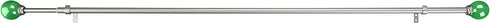 Amazon Basics Decorative 5/8" Curtain Rod with Round Finials, 48"-86", Kelly Green