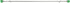 Amazon Basics Decorative 5/8" Curtain Rod with Round Finials, 48"-86", Kelly Green