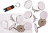 White Reflective Tacks (100 Pack) Trail Marking Tacks, Glow Tacks, Hiking Markers, Trail Marking Reflectors, Mark Trail Reflective Thumb Tacks for Hunting, White Tacks with Included LED Keychain Light
