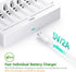 EBL 8 Bay AA AAA Battery Charger - Individual Battery Charger with 5V 2A Fast Charging Function for Ni-MH Ni-CD AA AAA Rechargeable Batteries