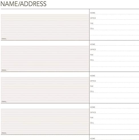 Day Runner Telephone and Address Pages, Refill, Loose-Leaf, Undated, for Planner, 8-1/2" x 11", Size 5, 30 Sheets/Pack (018-230)