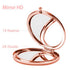 Dynippy Compact Mirror Round Rose Gold Makeup Mirror Folding Mini Pocket Mirror Portable Hand Mirror Double-Sided with 2 x 1x Magnification for Woman Mother Kids Great Gift (Eiffel Tower)