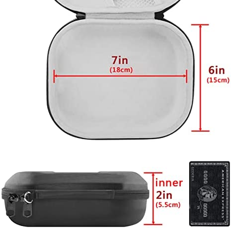 Geekria Shield Headphones Case Compatible with Skullcandy Crusher ANC, Crusher Evo, Hesh ANC, Hesh Evo Case, Replacement Hard Shell Travel Carrying Bag with Cable Storage (Black)