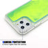 VenSen Liquid Fluorescent Case for iPhone12 / iPhone 12Pro Soft TPU Luxury Glow in The Darkness Noctiluncen Luminous Neon Sand Phone case (iPhone 12 / iPhone 12 Pro, Green)