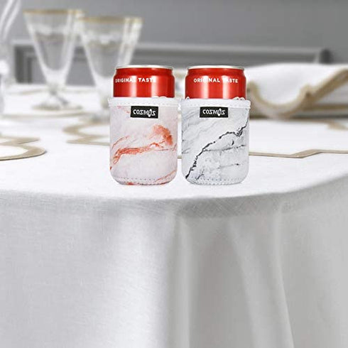 CM Soft Neoprene 7.5 Fl Oz Mini Can Sleeves Insulators Can Cooler Sleek Can Covers for Energy Drink & Beer Cans (7.5 OZ)