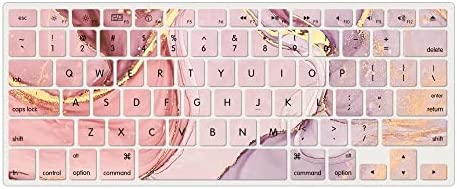 Fancity Case Compatible with MacBook Air 13 Inch 2017, Model A1466 A1369 Hard Plastic Cover Matte Protective Case with Keyboard Cover for Old 2010-2017 Air 13.3 Inch Without Touch ID, Pink Marble