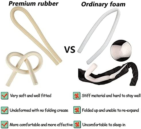 TIK Tok Heatless Hair Curlers for Long Hair,Heatless Curling Rod Headband,No Heat Curlers You Can to Sleep in Overnight,Heatless Curls Headband,Soft Foam Hair Rollers for Natural Hair(Black)