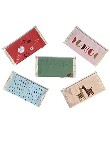 Makeup And Accessory Bags, Contain The Clutter, Use in Gym, Airport, Poolside, Desk, Date Night, Brushes, Lotion (15 Designs Bags) (Boho Collection)