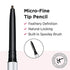IT Cosmetics Brow Power Micro, Universal Taupe - Universal Eyebrow Pencil - Mimics The Look Of Real Hair - Budge-Proof Formula - Built-In Spoolie - 0.017 Oz