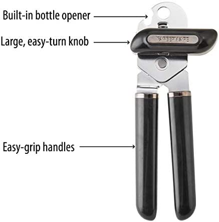 Farberware Professional Can Bottle Opener, 7.87-Inch, Black