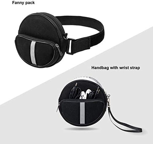 CD Player Portable Case,Waterproof CD Player Fanny Pack with Wristlet Hand Strap Compatible with HOTT/Gueray/NAVISKAUTO/Jinhoo/Jensen/Monodeal Portable CD Player and More?6.5 inch?.