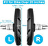 GPMTER 2 Pairs Bike Brakes Pads Set, 70mm for Cruiser MTB Mountain Bicycle Universal V-Brake Blocks with Hex Nut and Shims, No Noise No Skid