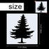 8 Pieces Pine Tree Stencils Art Painting Templates Stencils for Painting on Wood Winter Holiday DIY Wall Floor Decor Supplies (11.4 x 11.4 Inch)