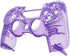 eXtremeRate Transparent Crystal Clear Purple Replacement Faceplate Front Housing Shell Compatible with ps4 Slim Pro Controller CUH-ZCT2 JDM-040/050/055 - Controller NOT Included