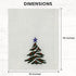 Candy Cottons Christmas Napkins Cloth Napkins,100% Cotton White Napkins - Soft & Comfortable, Reusable Napkins, Perfect Table Napkins, Cocktail Napkins, Christmas Tree Embroidered, 6 Pack (18”X18”)