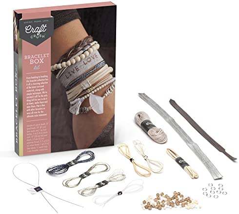 Craft Crush Bracelet Box: Neutrals -- Makes 9 Amazing Bracelets -- Ages 13+