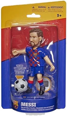 Maccabi Art Official Lionel Messi FC Barcelona Soccer Action Figure, 4.5” H x 3.5” W x 1.5” D