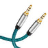 Aux Cable 30 ft Hftywy 3.5mm Male to Male Stereo Aux Cord 3.5mm Auxiliary Audio Cable Braided 1/8 Shielded AUX Headphone Cable Extension Compatible Car/Home Stereos,Speaker,iPhone iPod iPad,Headphones
