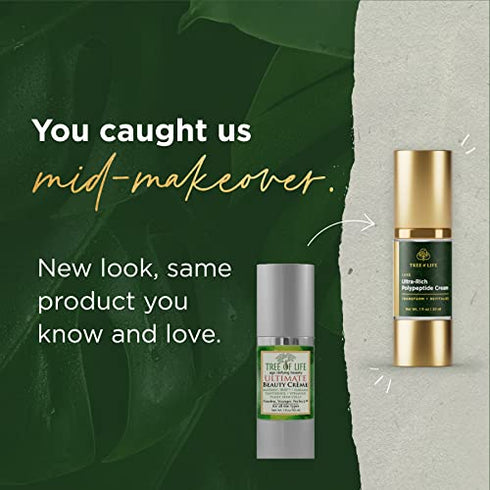 Tree of Life Luxe Ultra-Rich Polypeptide Cream for Face Wrinkles, 1 fl oz