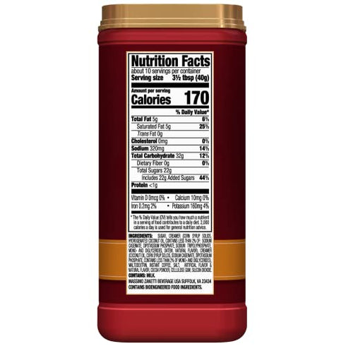 Hills Bros Instant Salted Caramel Cappuccino Mix, Easy to Use and Convenient, Enjoy Coffeehouse Flavor from Home, 14 Oz
