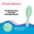 Wet Brush Go Green Tea Tree Oil Infused Detangling Hair Brush - Pain-Free Ultra-Soft Detangler Bristles Glide Through Tangles with Ease - Protects Against Split Ends