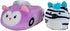 Squishville by Squishmallows Felicia in Carriage & Zeke in Car, Two 2” Soft Mini-Squishmallow Pandacorn and Zebra Plush, Plush Carriage and Car Vehicles, Irresistibly Soft Colorful Plush