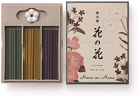 nippon kodo Hana-no-Hana Assortment 30 Sticks (Rose, Lily, Violet), Japanese Quality Incense