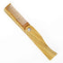 Onedor Handmade 100% Natural Green Sandalwood Fine Tooth Wooden Comb for Men Hair, Beard, and Mustache Styling Pocket Comb With Leather Case (Folding)