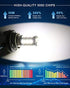 Qoope 1142 1076 LED Bulb for RV, 1004 BA15D White Light Bulb Replacement for 12V Camper Trailer Motorhome Boat Interior Light, 5050 18SMD Double Contact Bayonet,#90 Yard Landscape Bulb (10 Pack)