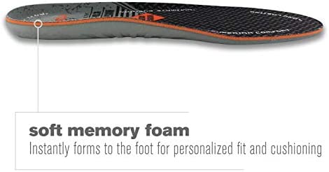 Airplus Ultra Work Memory Plus Shoe Insoles for All Day Comfort and Foot Pain Relief, Mens, Size 7-13