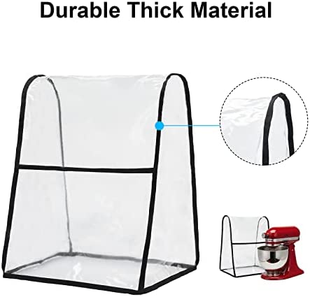 Kitchen Stand Mixer Cover,Kitchen Aid Mixer Cover Compatible With Kitchenaid Hamilton Mixers,Kitchen Aid Mixer Accessories Fits All Tilt Head & Bowl Lift Compatible 5-8 Quart Models.Clear Mixer Cover