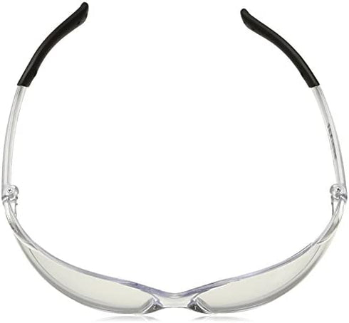 Crews BKH20 BearKat Magnifier Polycarbonate 2.0 Diopter Clear Lens Safety Glasses with Non-Slip Hybrid Black Temple Sleeve, 1 Pair