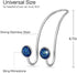 4 Pack Bling Bling Car Hooks, Universal Car Headrest Hooks, Strong Stainless Steel Car Seat Headrest Hanger Hooks for Purses & Grocery Bags (Blue)