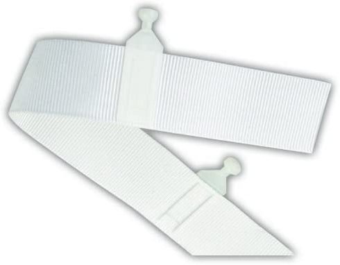 JR Products 81355 Sew-In Slide Tape - Type C, 72" , White
