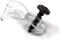 Clear Glass Cabinet Panel Retainer Clips with Screws (25 Pack, 5/16 Inch Offset)