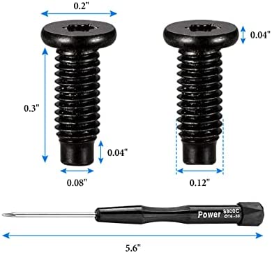 Ring Doorbell Security Screws Bolts Replacement with Screwdriver, T6 Torx Head ring safety screws, 2Pack