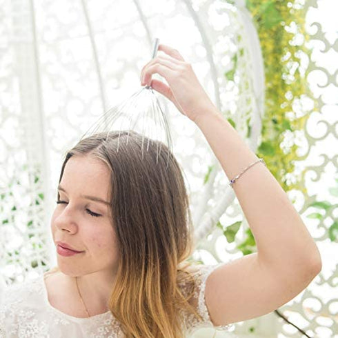 USAGA 28 Fingers (3rd Generation) Head Massager, Scalp Scratcher, Head Scratcher for Stress Relief, Hair Stimulation and Body Relaxing