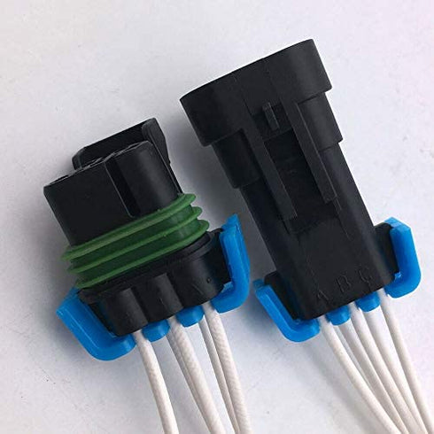 ALLMOST NEW Male and Female Sealed 5 pin Headlight Assembly Pigtail Connector Set Compatible with GM Pontiac G6