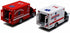 ?? KiNSMART Rescue Team Ambulance 5" Die Cast Metal Cabin w/ Pullback Action ??