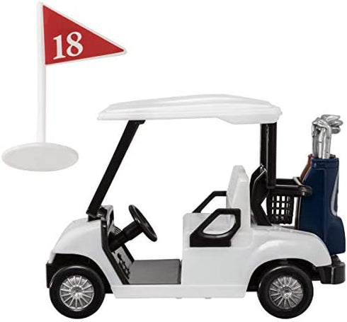 Golf Cart Cake Topper & 12 Pack Golf Balls Cupcake Rings