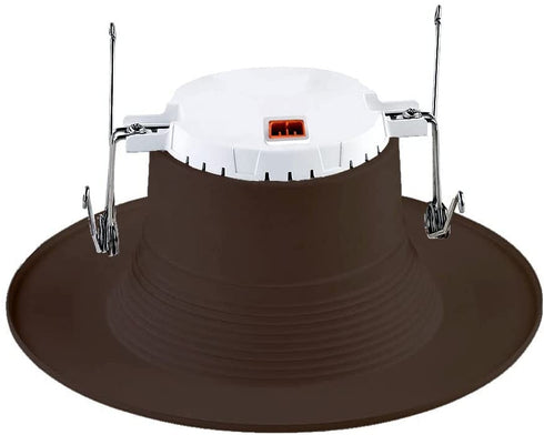 Designers Fountain EVL6733CBZ30 Bronze Trim Integrated LED Recessed Ceiling Light, 3000K, 90 Cri, 670 Lm, 5/6 inches